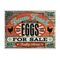 Farm Fresh Organic Eggs Wood Grain 18" x 24" sign image