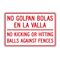 No Golpan Bolas sign image