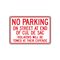 No Parking On Street Cul De Sac 12x18 sign image