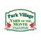 Park Village Yard of the Month sign image