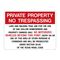 Private Property No Trespassing Section 30.05 TPC Sign image