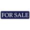 For Sale Blue and White 4" x 15" Magnetic Sign Image