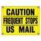 Banner "CAUTION FREQUENT STOPS" sign image
