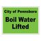 City of Pennsboro Boil Water Lifted 18x24 Coroplast sign image