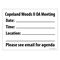 Copeland Woods II OA Meeting Sign Image