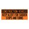 Construction Vehicle Keep Alert 24x60 Decal