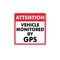 This vehicle monitored by GPS decal image