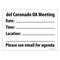 del Coronado OA Meeting Sign Image