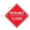 Folding red and white Entrance Closed sign image