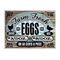 Farm Fresh CHKN DK Eggs Wood Grain Pricing sign image