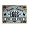 Farm Fresh Easter Eggs Phone Number Wood Grain sign image