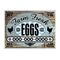Farm Fresh Eggs For Sale Aluminum Phone Number 18x24 sign image