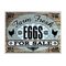 Farm Fresh Eggs For Sale Aluminum 18x24 sign image