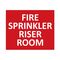 6.5"h x 8"w Aluminum Fire Sprinkler Riser Room Sign Image