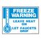 Freeze Warning 3 sign image