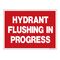 Hydrant Flushing In progress 18x24 Coroplast Yard Sign Image