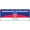 Juneteenth Celebration Sponsor banner image with grommets