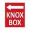 Directional 8"h x 6.5"w Aluminum Knox Box Sign Image