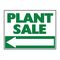 Plant Sale Left Directional sign image