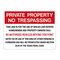 Private Property No Trespassing Section 30.05 Shiloh Lake Sign image