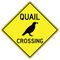 Quail Crossing Sign Image