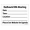 Redhawk HOA Meeting 18x24 Sign Image