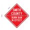 Smith County Burn Ban In Effect Folding Sign Image