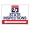 State Inspections Left Arrow 18" x 24" Coroplast sign image