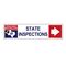 State Inspections Right Arrow 6" x 24" Coroplast sign image