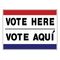 Vote Here Vote Aqui 18x24 sign image