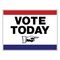 Vote Today right arrow 18x24 sign image