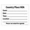 Country Place HOA 18x24 Sign Image