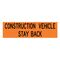 Construction Vehicle Stay Back 12x42 decal image