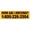 How Am I Driving 6x20 Car Decal Image