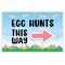 Egg Hunts This Way 24x36 sign image