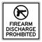 Firearm Discharge Prohibited 18x18 Sign Image
