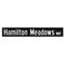 Hamilton Meadows Way 6x36 Street Sign Image