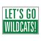 Let's Go Wildcats 18x24 School Spirit Yard Sign Image