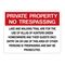 Private Property No Trespassing Villas of Hunters Green 18x24 Sign Image