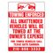 Towing enforced Coremark Circle K 24x18 sign image