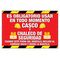 Wear Your Hard Hat 48" x 72" Spanish Banner Image