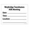 Weybridge Townhomes HOA Meeting sign image